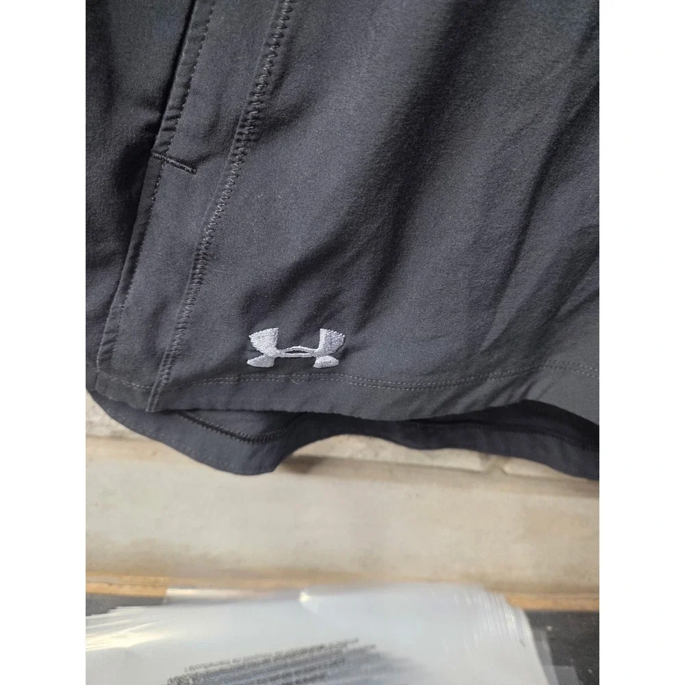 Under Armour Los Angeles Rams Womens Quarter Zip Windbreaker Jacket Black Hooded